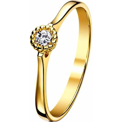 Zlaton Prsten žluté zlato s diamantem 000231906256