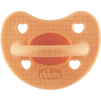 Chicco Силиконова залъгалка Chicco - Soft Lux, 2-6 м, оранжева, асортимент (N0377)