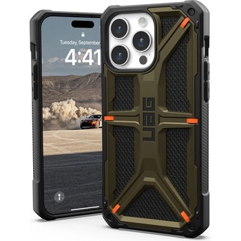 Image 1 of Urban Armor Gear Gear Monarch Kevlar Case - удароустойчив хибриден кейс за iPhone 15 Pro Max (платинен)