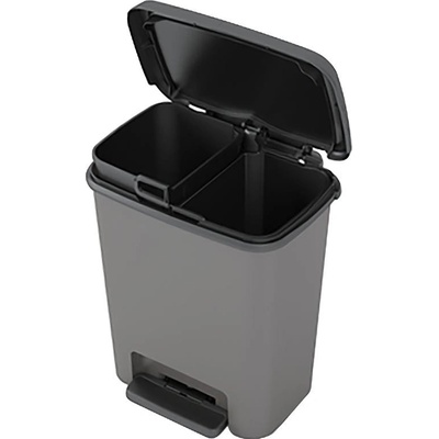 KIS Koš na odpad Compatta recycling 12 + 12 l šedý – Zboží Dáma