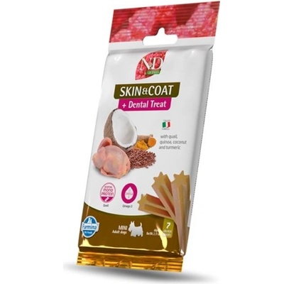 N&D Quinoa Dog Dental Snack Skin & Coat Mini Quail 60 g