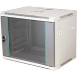 ALANTEC Q-LANTEC 19"" 15U стенен шкаф 600x450, стъклена врата, сив (SW-15U-600-450-N-DSJ-OP-RP-B-S)
