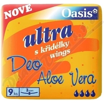 Oasis Ultra Wings Aloe Vera Deo Singel dámske vložky 9 ks