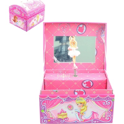 LAMPS Hrací skříňka šperkovnice princezny