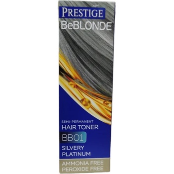 PRESTIGE полутраен тонер за коса, BB01, SIlvery Platinum, 100мл