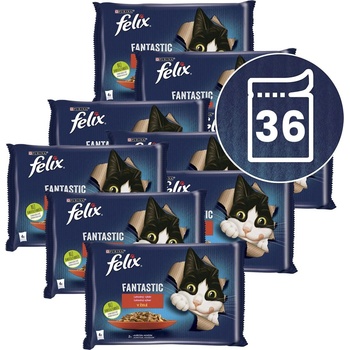 FELIX Капсули FELIX Fantastic с говеждо и пиле в желе 36 x 85 г