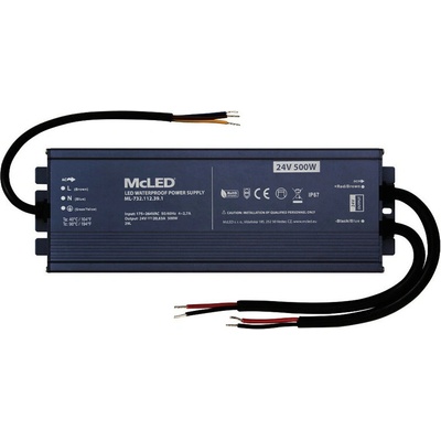 MCLED Napaječ LED ML-732.112.39.1 24V DC 20,83A 50-60Hz IP67 hliník ML-732.112.39.1