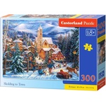 Castorland Пъзел Castorland от 300 части - Спускане с шейна към града (B-030194) - ozone