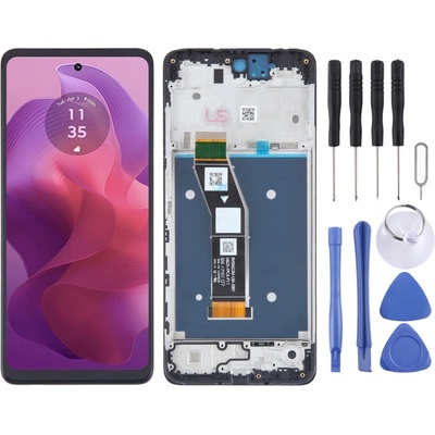 Motorola LCD Дисплей и Тъч Скрийн с Рамка за Motorola Moto G24
