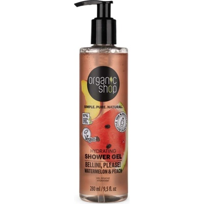 Organic Shop Hydratační sprchový gel-Meloun+broskev 280 ml