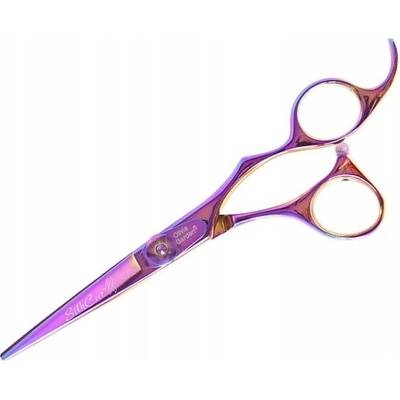 Olivia Garden SilkCut Shear Rainbow R5.75 kadernícke nožnice na kĺzavý strih v limitovanej edícií, 5.75", pravá ruka