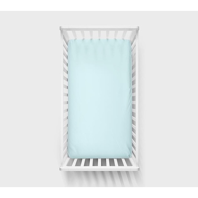 Lullalove bavlna prostěradlo s gumou Mátové 120x60