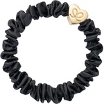 By Eloise London Gold Heart Skinny Silk Scrunchie