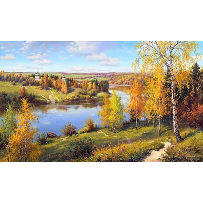 Obraz-Podzim, odlehlé místo 1 deska 100x60