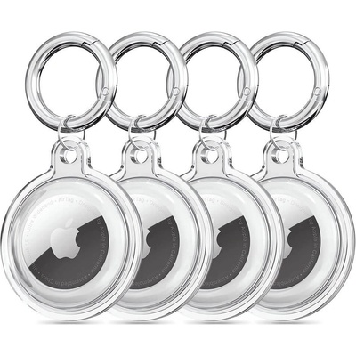 Techsuit Комплект от 4 броя силиконови кейса за Apple AirTag - Techsuit Secure Holder Silicone (CT15) 4 Pack (прозрачен) (KF2345802)