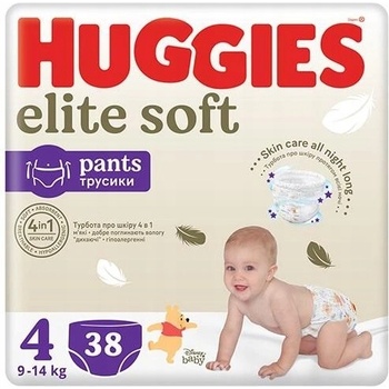 HUGGIES 2x Elite Soft Pants 4 9-14 kg 38 ks