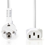 Nedis Захранващ кабел Nedis CEGL10000WT20 IEC-320-C13, 3 x 0, 75 mm, дължина 2 m, бял (CEGL10000WT20)