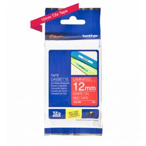 BROTHER ТИП TZ - 12 mm WHITE ON RED TAPE - P№TZE435 (P№TZE435)