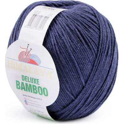 Pletací příze Deluxe Bamboo 100 g Varianta: 10 (28) modrá tmavá, Balení: 1 ks 52363/130009/254010