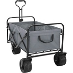 vidaXL Сгъваем Ръчен Тролей 89 x 63 x 96 см Сиво 200 кг (42020658)