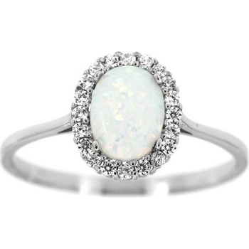 Zlatnictví U Kostela Dámský stříbrný prsten s opálem 1850