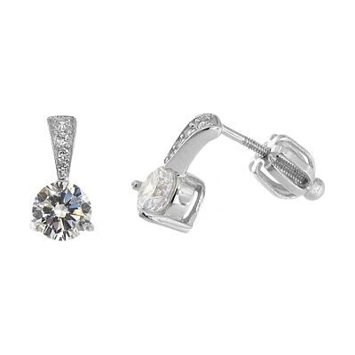 INFINITYSILVER Stříbrné náušnice se zirkony GIOIA L4361139