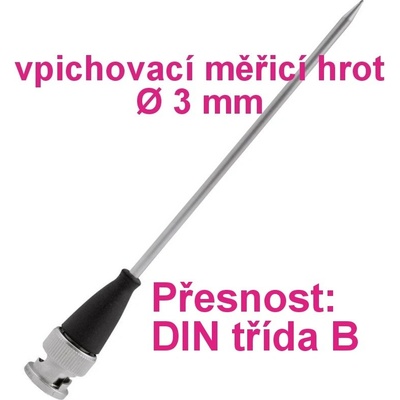 VOLTCRAFT Vpichovací sonda TPT-206 VC-8603650 -70 až 250 °C 100 mm, typ senzoru=Pt1000 Kalibrováno dlepodnikový standard bez certifikátu own