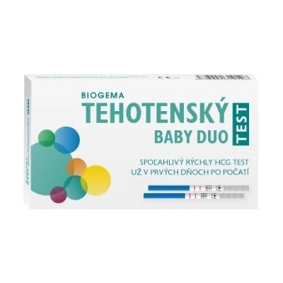 Biogema tehotenský test Baby Duo 2 ks
