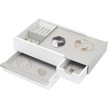 Umbra šperkovnice STOWIT nikl 290245670 bílá