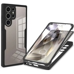 Techsuit Калъф за Samsung Galaxy S24 Ultra + Протектор - ColorVerse 360 Series - Черен