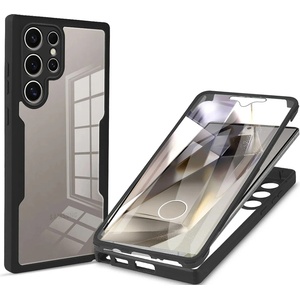 Techsuit Калъф за Samsung Galaxy S24 Ultra + Протектор - ColorVerse 360 Series - Черен