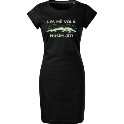 Letní šaty Les mě volá černá