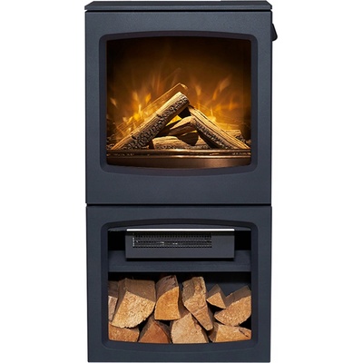 Acantha Stojící krb s funkcí topení 1800 W šedý