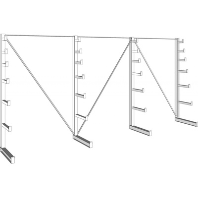 Meta Regál 150 kg 2000 x 4050 x 590 mm