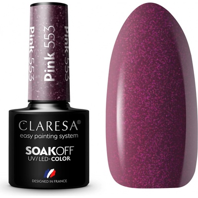 Claresa Gél lak Pink 553 5 ml
