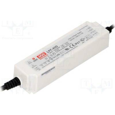 MEAN WELL LPF-40D-30 Napájecí zdroj: spínaný; LED; 40,2W; 30VDC; 1,34A; 90÷305VAC; IP67