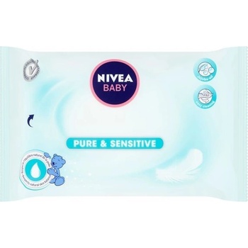 Nivea Baby Pure & Sensitive čistiace utierky 63 ks