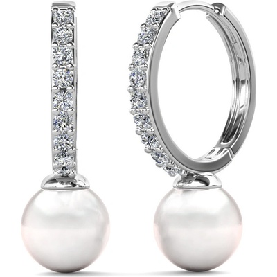 Royal Fashion stříbrné pozlacené náušnice DES0722-WG