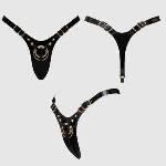 Strap On Me Leatherette harness fabulous - one size - black glossy