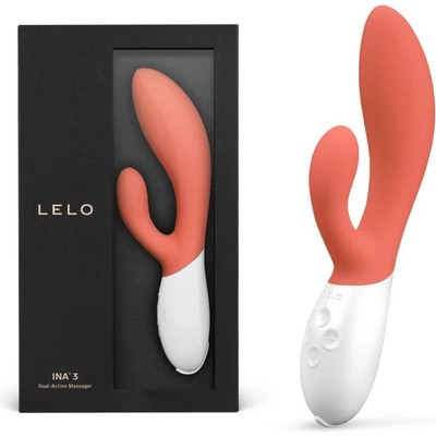 G-точка и клиторен вибратор, чувствена хармония, 20см. - Ina 3 Coral (LELO008434)