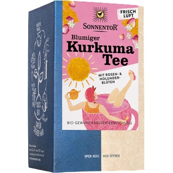 SONNENTOR Био чай с куркума и цветист аромат - 36 г