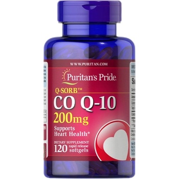 Image 1 of Puritan's Pride Q-SORB Co Q-10 200 mg [120 Гел капсули]