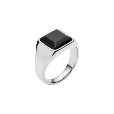Fred Bennett Pánsky ocelový prsten Black Onyx R3856B