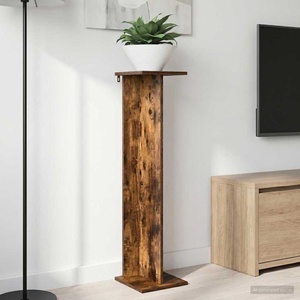 vidaXL Стойка за растения 2 бр. Опушен дъб 25 x 25, 5 x 100, 5 см (899635)