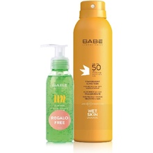 Babé Sun Transparentní opalovací sprej SPF50 200 ml + dárek aloe gel 90 ml