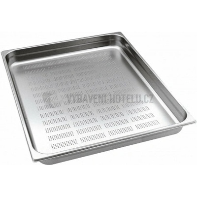 Dierkovaná gastronádoba GN 2/1 nerezová 65 x 53 cm, h 10 cm 3160412