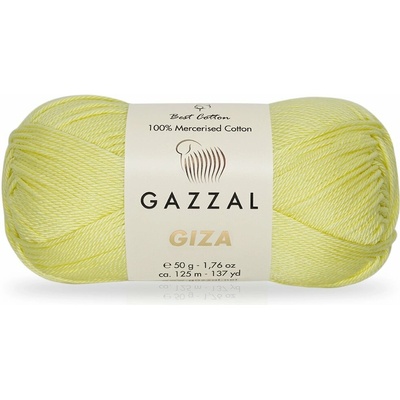 Gazzal Příze Giza 2459 světlounká žlutá