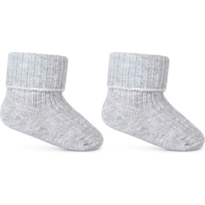 Be Snazzy Kojenecké ponožky ohrnovací sv. šedé – Zboží Dáma