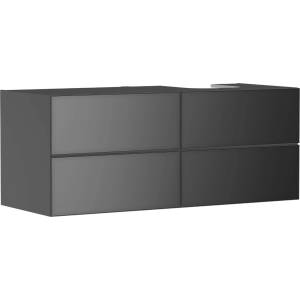 Hansgrohe Xevolos E - Шкафче за умивалник 137x56x55 см, 4 чекмеджета, матово сиво/металическо сиво 54241770 (54241770)