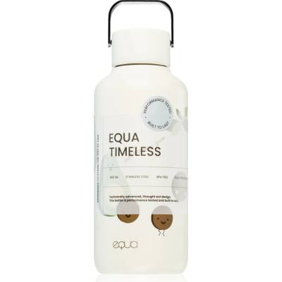 EQUA Timeless неръждаема бутилка за вода малка боя Avocado 600ml